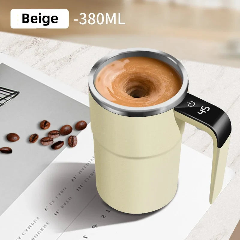 Coffee Self Mixing Mug Waterproof Food Safe Coffee Mug USB Rechargeable