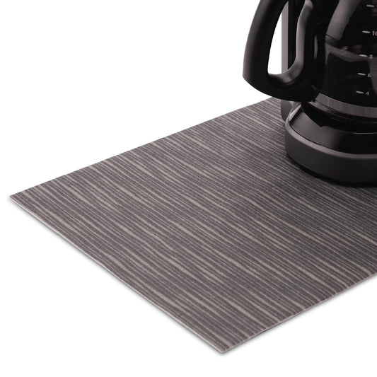 S&T INC. Coffee Mat Absorbent Coffee Bar Mat for Coffee Maker and Espresso Machine Coffee Maker Mat for Countertops House Blend Print 12 in. x 18 in. 1 Pack