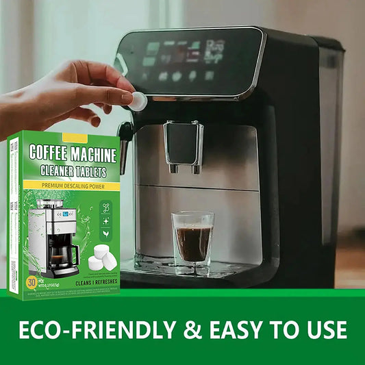 30 Coffee Machine Cleaning Tablets, Descaling Agent for Stains