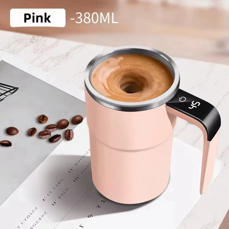 Coffee Self Mixing Mug Waterproof Food Safe Coffee Mug USB Rechargeable